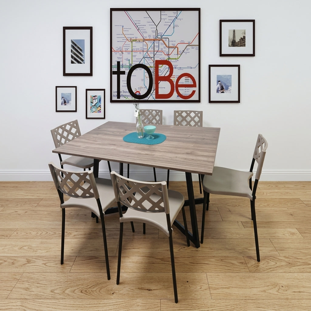Juego de Comedor 6 Sillas Modelo Garden